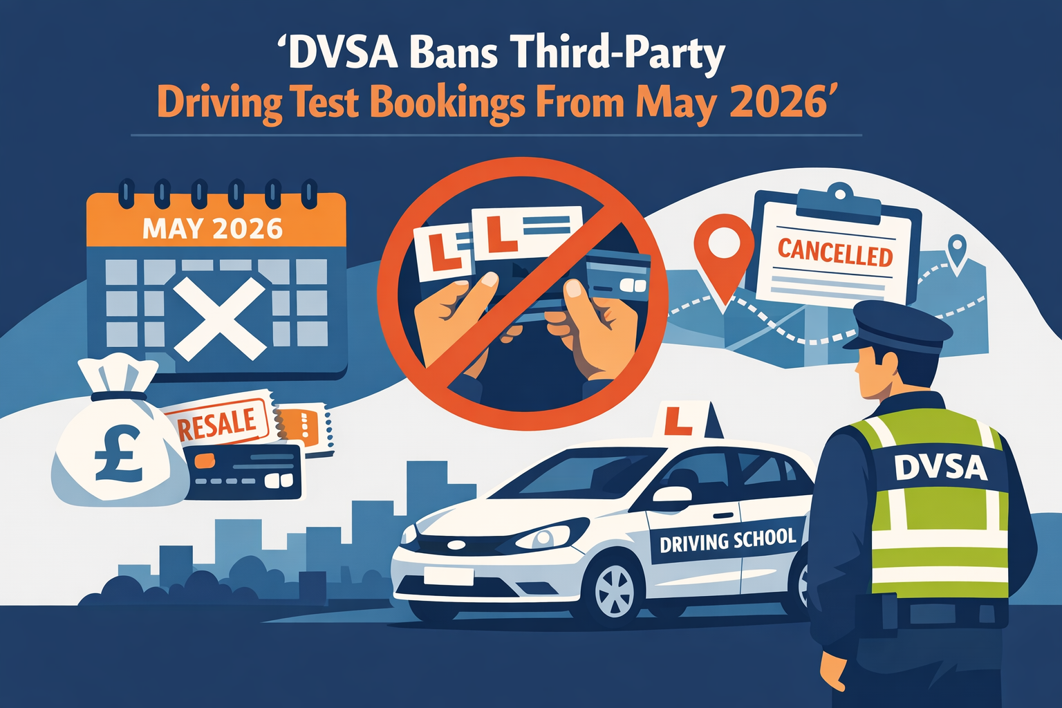 DVSA Bans Third-Party Driving Test Bookings From May 2026